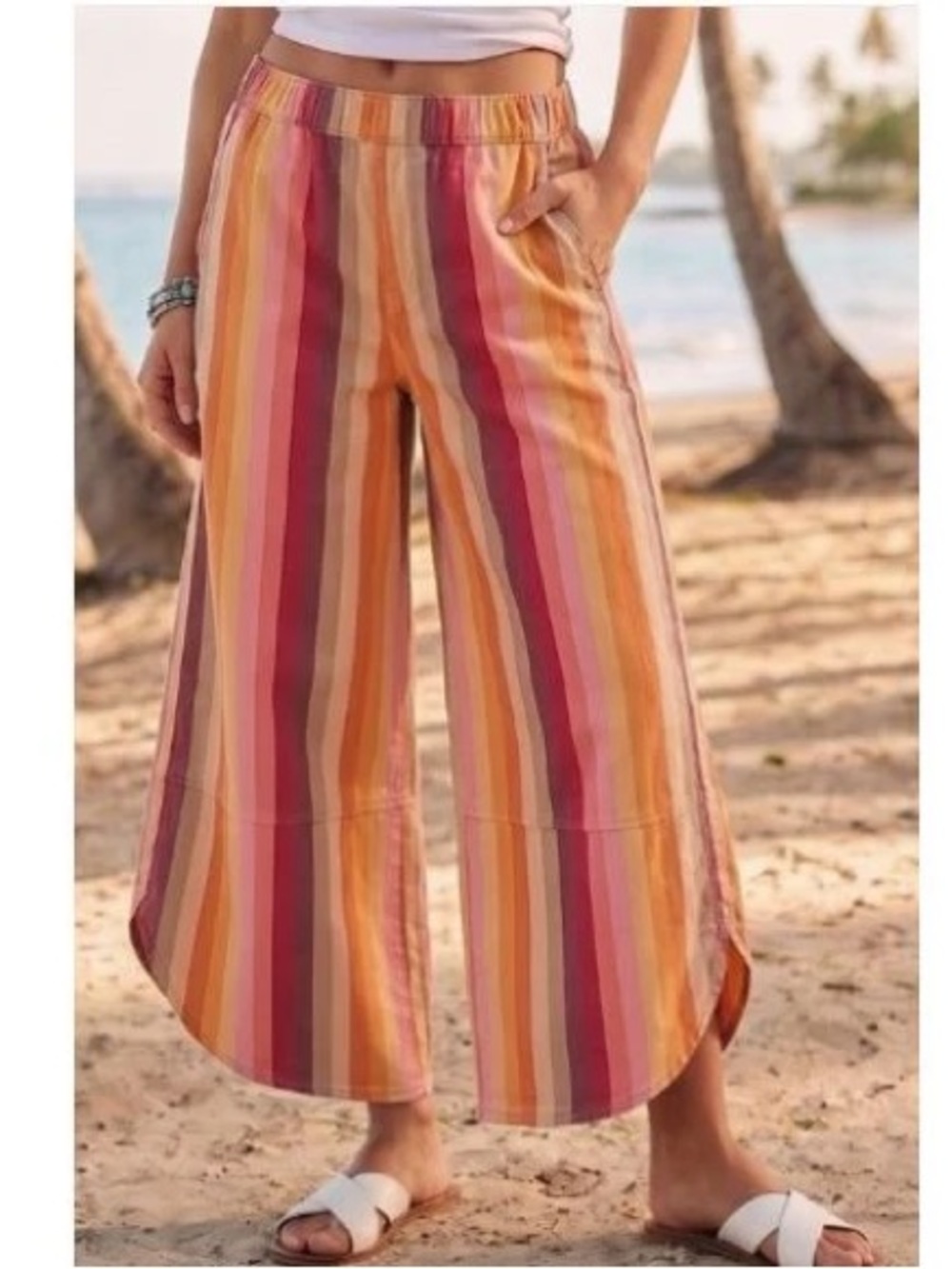 BRAND NEW WITH TAGS Mustard Multi Stripe Tulip Jeans